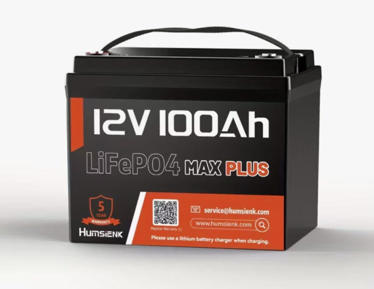 Акумулятор Humsienk MAX LiFePO4 12V 100Ah (HS12V100AH100) 1280 Вт/год 15000+ циклів вбудована BMS 100A IP67