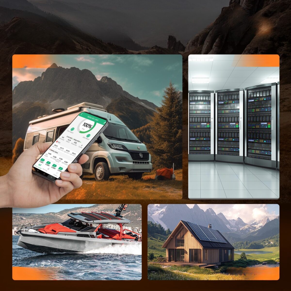 Акумулятор Humsienk 12V 300Ah (HS12V300AH200BT) з Bluetooth 200A BMS 3840Wh 15000+ циклів