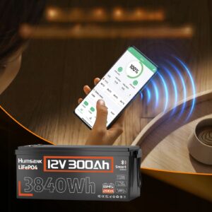 Акумулятор Humsienk 12V 300Ah (HS12V300AH200BT) з Bluetooth 200A BMS 3840Wh 15000+ циклів