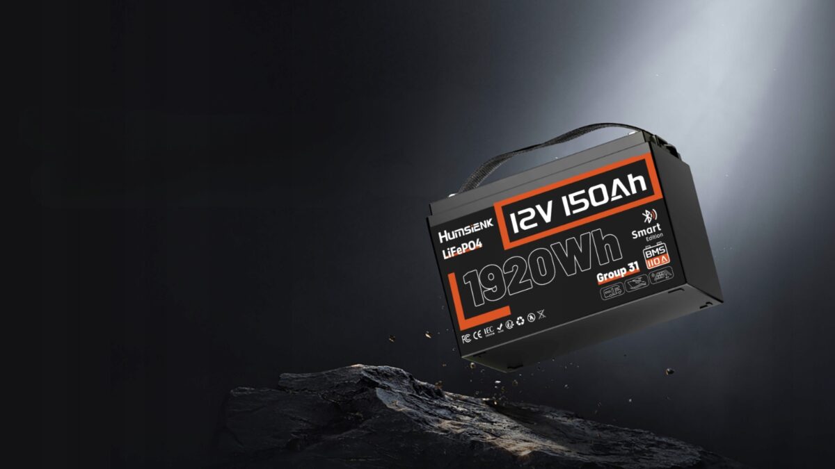 Акумулятор LiFePO4 12V 150Ah Bluetooth 110A BMS HumsiENK HS12V150AH110BT