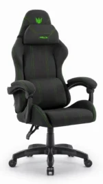 Геймерське ігрове комп'ютерне крісло Hell's Chair HC-1014 Black Green тканина