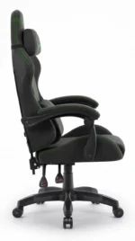 Геймерське ігрове комп'ютерне крісло Hell's Chair HC-1014 Black Green тканина - Зображення 7
