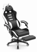 Геймерське ігрове комп'ютерне крісло Hell's Chair HC-1039 2.0 White (чорно-біле) екошкіра - Зображення 6