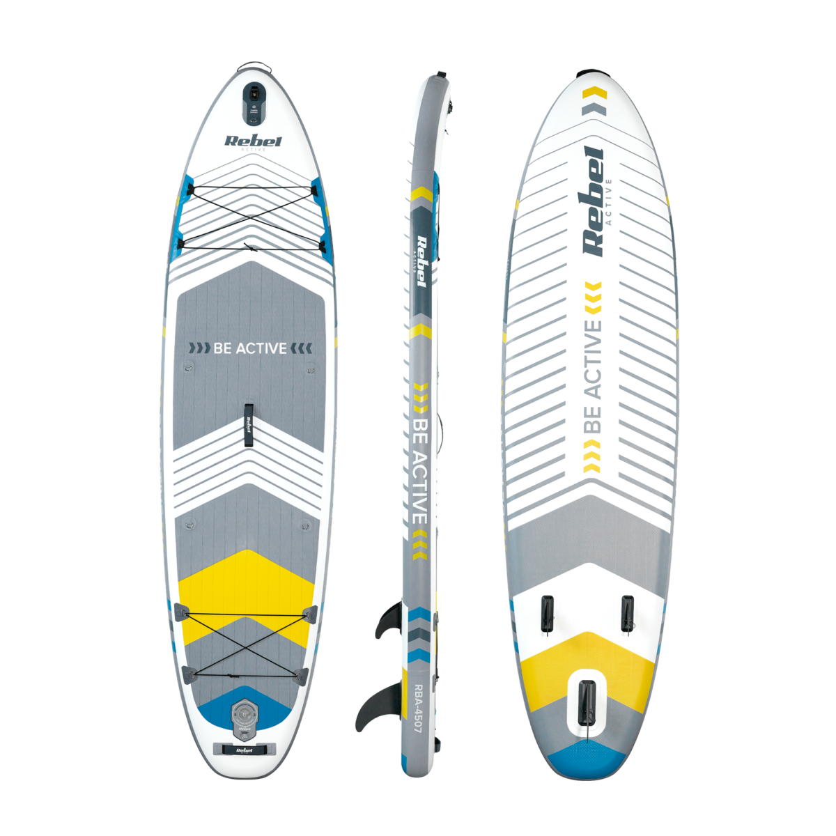 SUP-дошка Rebel Active RBA-4507-WH 335 см з сидінням та веслом — надувна дошка для SUP серфінгу - Зображення 2