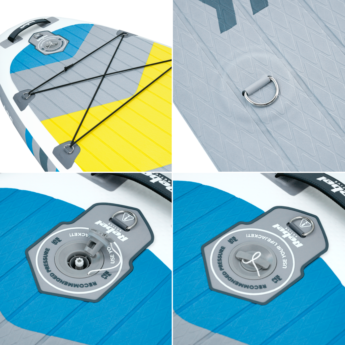 SUP-дошка Rebel Active RBA-4507-WH 335 см з сидінням та веслом — надувна дошка для SUP серфінгу - Зображення 10