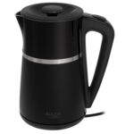 Електричний Чайник Adler AD 1355 black 1.7 л внутрішня частина з нержавіючої сталі подвійні стінки