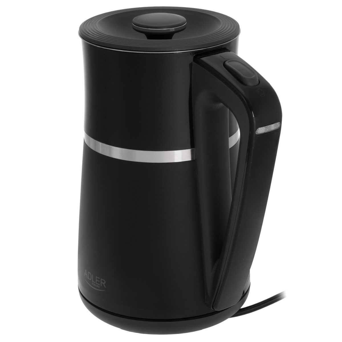 Електричний Чайник Adler AD 1355 black 1.7 л внутрішня частина з нержавіючої сталі подвійні стінки