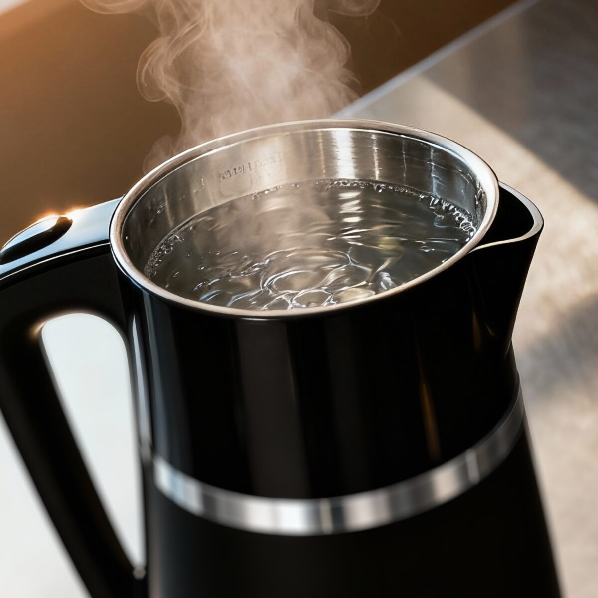 Електричний Чайник Adler AD 1355 black 1.7 л внутрішня частина з нержавіючої сталі подвійні стінки