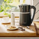 Електричний Чайник Adler AD 1355 black 1.7 л внутрішня частина з нержавіючої сталі подвійні стінки