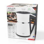 Електричний Чайник Adler AD 1355 white 1.7 л внутрішня частина з нержавіючої сталі Подвійні стінки