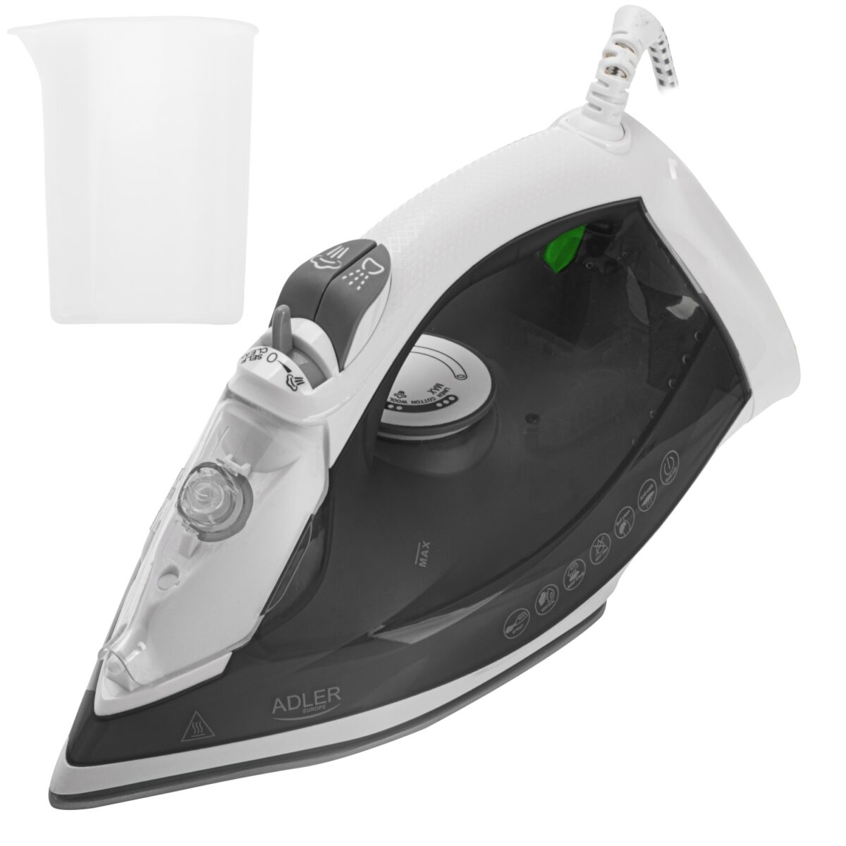 Парова праска з керамічною підошвою Adler AD 5051 2600W