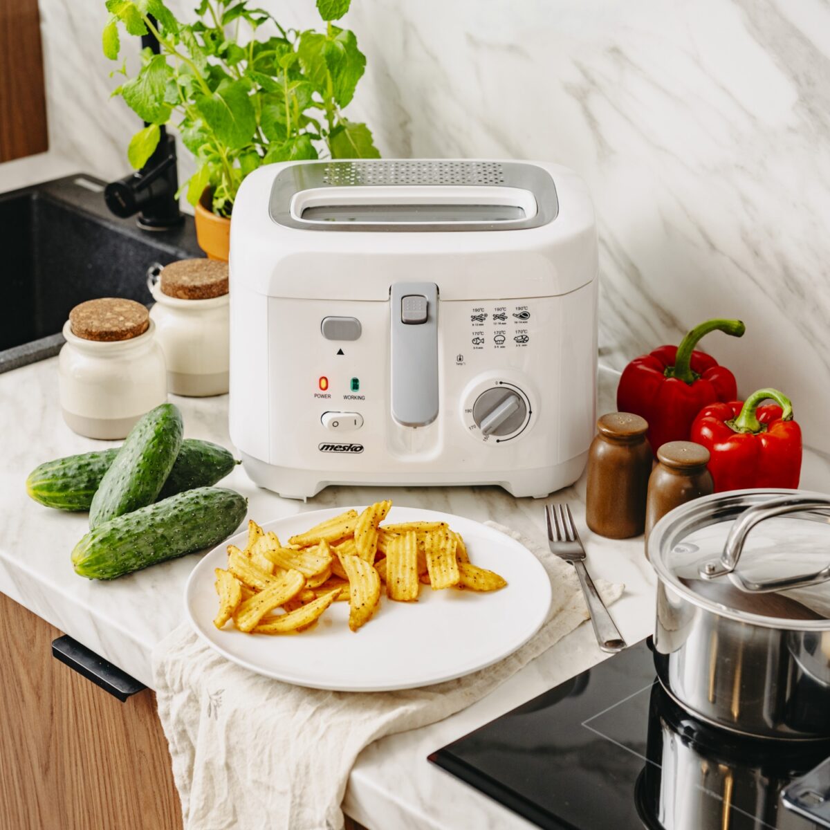 Фритюрниця Mesko MS 4908 gray 2.5 л