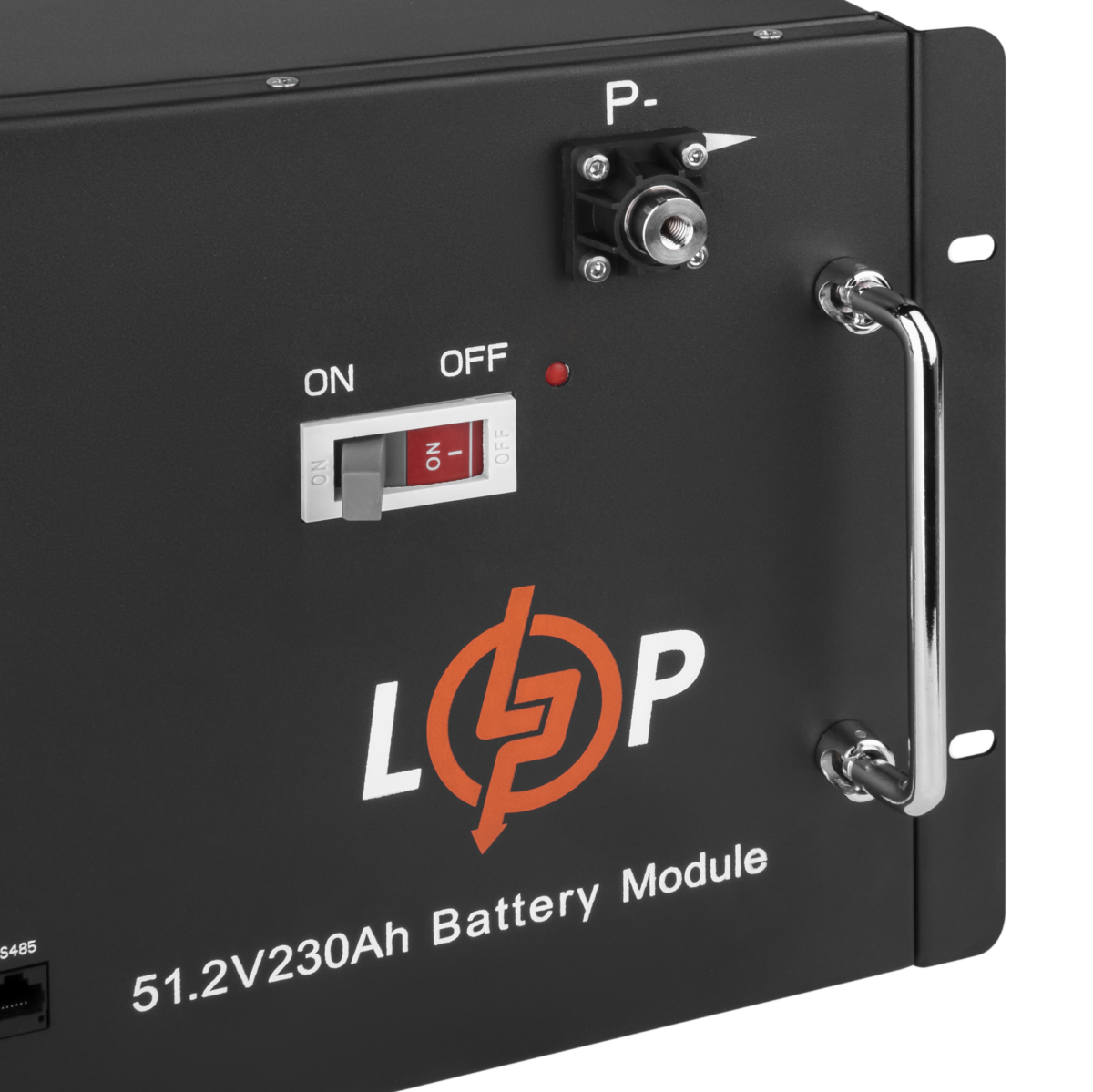 Акумулятор LogicPower LP LiFePO4 48V (51.2V) - 230 Ah (11776Wh) (Smart BMS 200A) з LCD RM RS485/CAN - Зображення 4