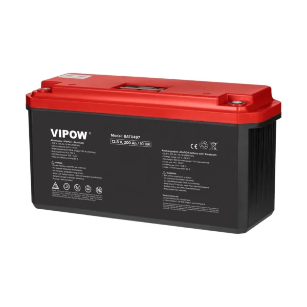Акумулятор Vipow LiFePO4 200Ah Bluetooth BAT0497