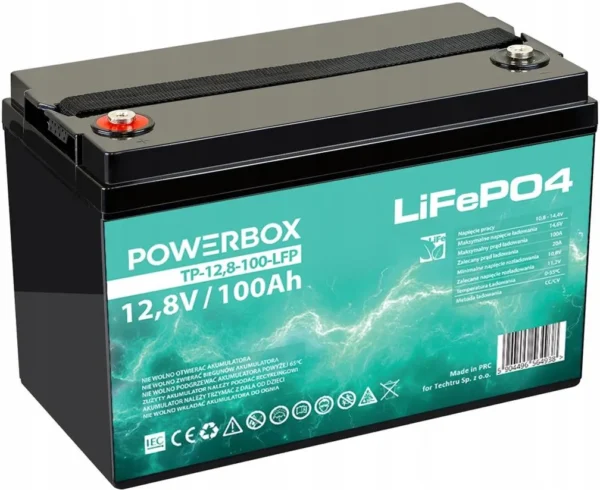 Акумулятор LiFePO4 Powerbox TP-12.8-100-LFP 12 В 100 Аг