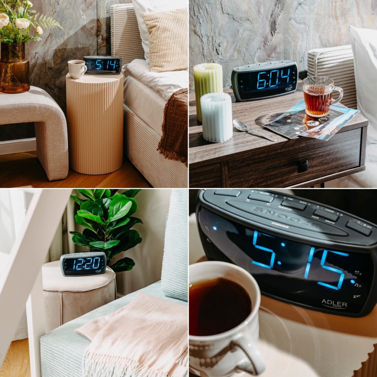 Компактний будильник з FM/AM Радіо годинник Adler AD 1121 s - Зображення 16