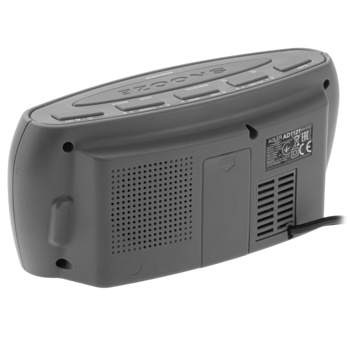 Компактний будильник з FM/AM Радіо годинник Adler AD 1121 s