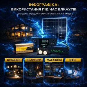 Портативна зарядна станція Sanlarix Mini 108 Вт-год чиста синусоїда