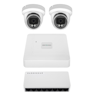 Комплект відеоспостереження на 2 камери GreenVision GV-IP-K-W100/2 6MP