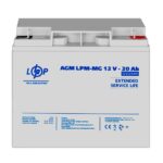 Акумулятор мультигелевий LogicPower LPM-MG 12V - 20 Ah - Зображення 2