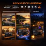 Акумулятор Humsienk 320Ah LiFePO4 12V з Bluetooth 4096Wh (HS12V320AH250BT) інфографіка