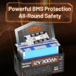 Акумулятор Humsienk акумуляторна батарея LiFePO4 300Ah 12V 100A HS12V300AH100BT