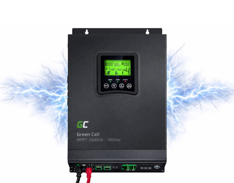 Гібридний інвертор GREEN CELL 2000VA 1000W 12V MPPT INVSOL01 автономний