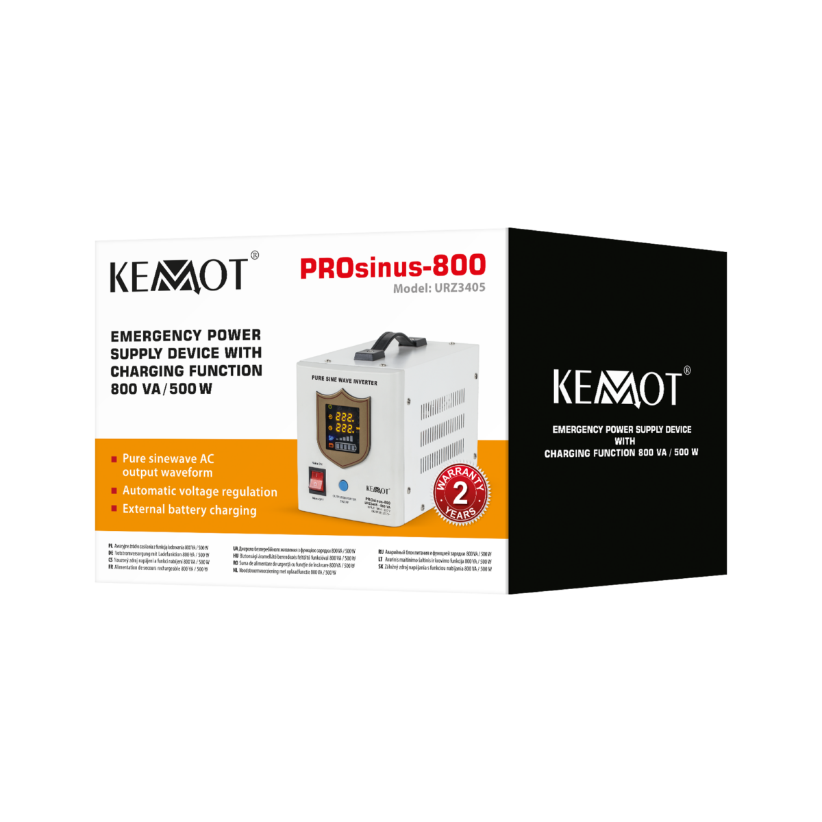 Джерело безперебійного живлення Kemot PROsinus-800 URZ3405 - Зображення 4