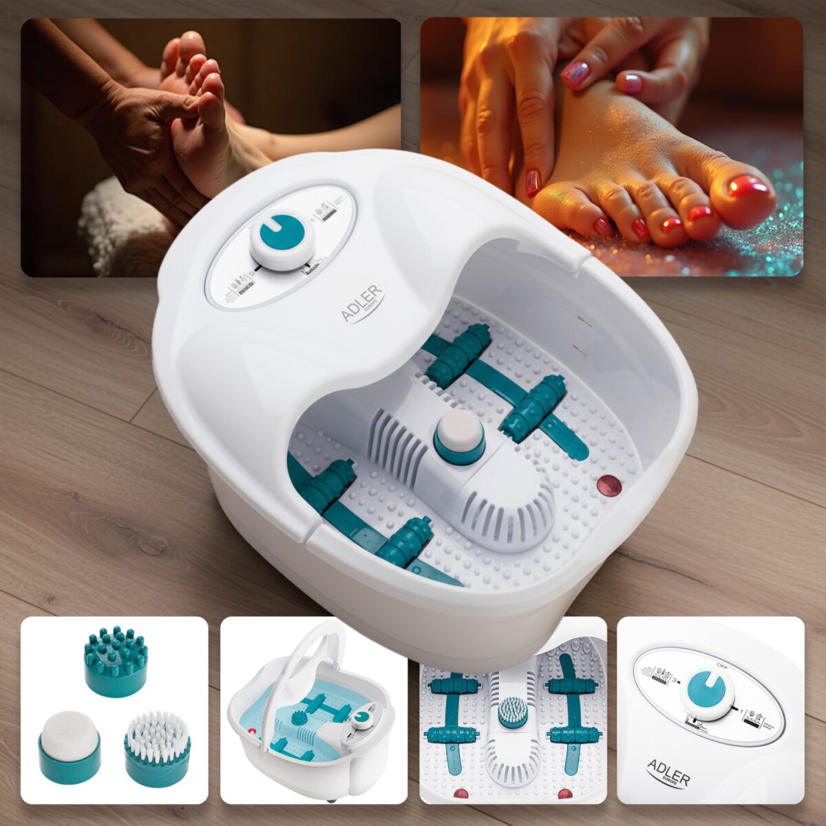 Масажна ванночка для ніг Adler AD 2167 white
