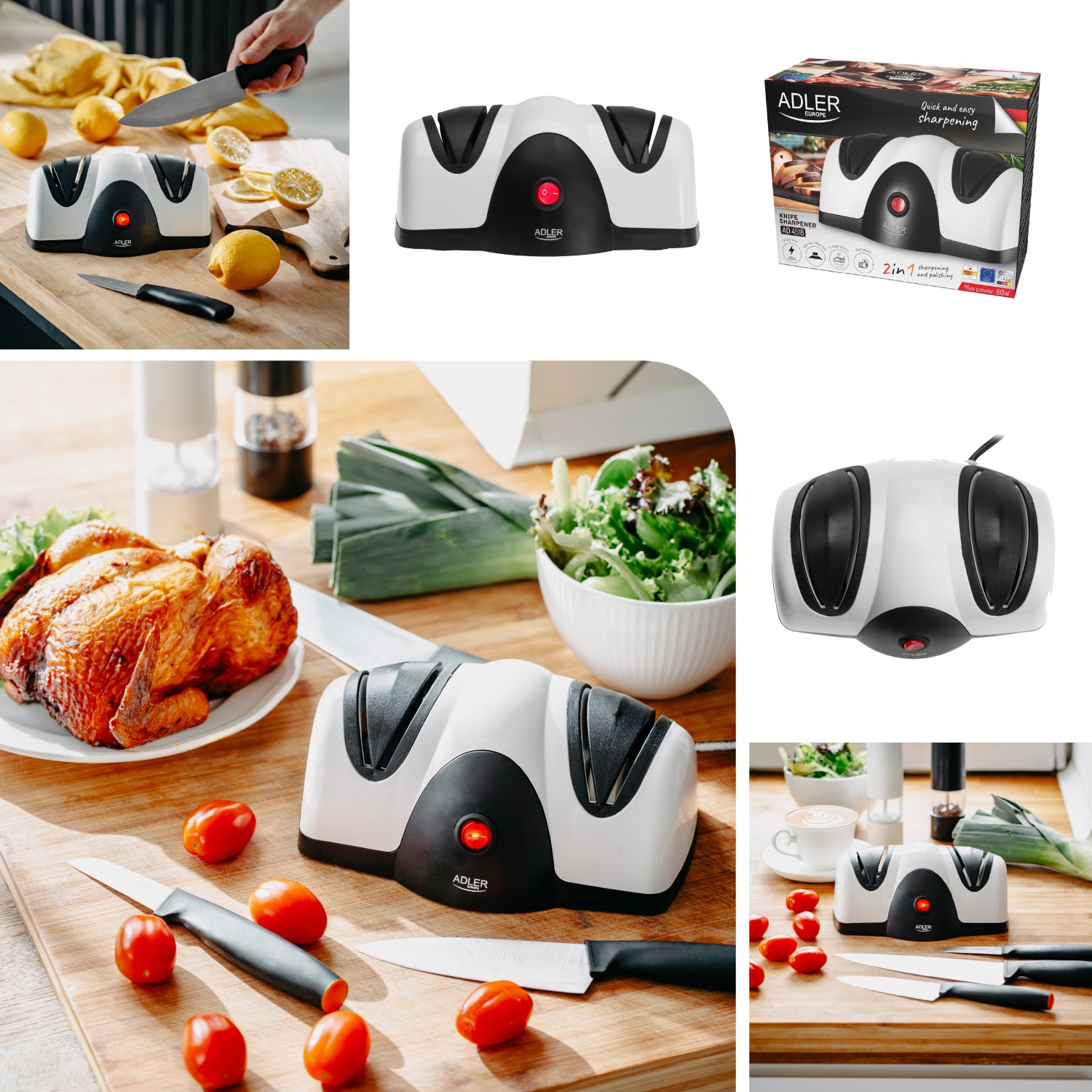 Аппарат для заточки ножів Електричне Точило Adler AD 4518