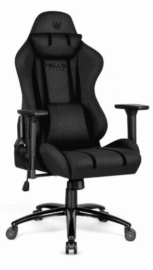 Геймерське крісло Hell's Chair HC-1013 Black тканина