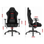 Геймерське крісло Hell's Chair HC-1013 Black тканина - Зображення 9