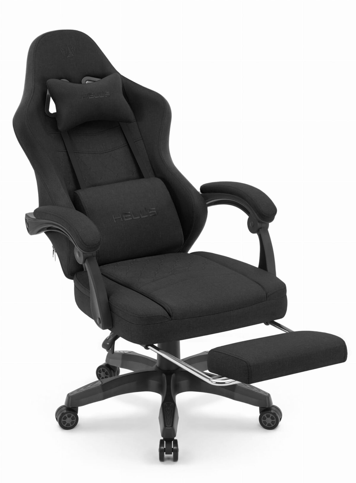 Геймерське крісло Hell's Chair HC-1015 Black тканина - Зображення 4