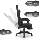 Геймерське крісло Hell's Chair HC-1015 Black тканина - Зображення 6