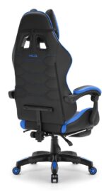 Геймерське крісло Hell's Chair HC-1039 2.0 Blue Black екошкіра - Зображення 4