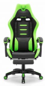 Геймерське крісло Hell's Chair HC-1039 2.0 Green Black екошкіра - Зображення 2