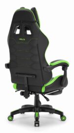 Геймерське крісло Hell's Chair HC-1039 2.0 Green Black екошкіра - Зображення 3