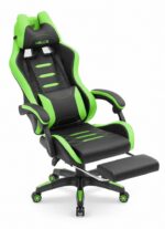 Геймерське крісло Hell's Chair HC-1039 2.0 Green Black екошкіра - Зображення 4