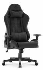 Геймерське крісло Hell's Chair HC-2000 Black екошкіра