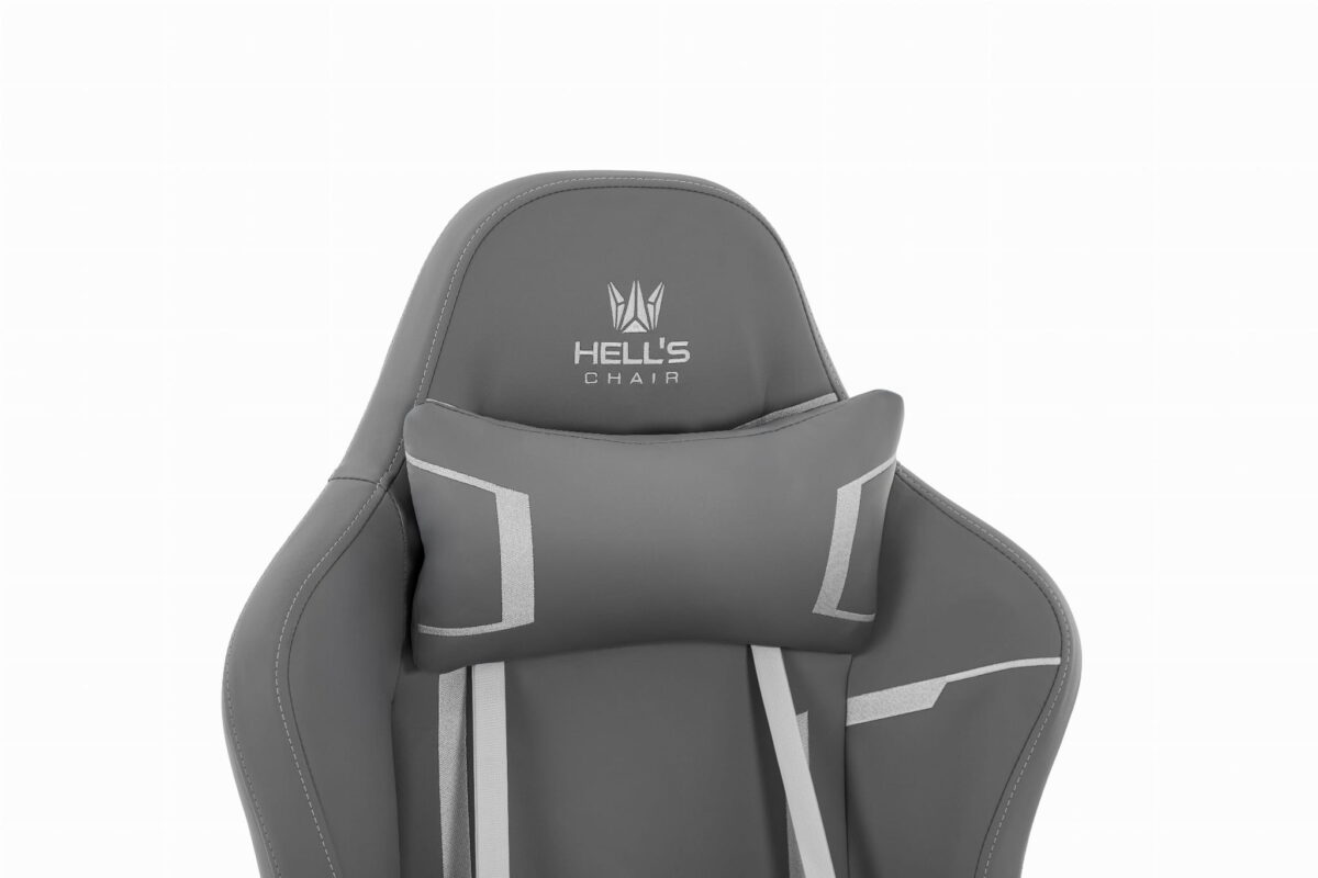 Геймерське крісло Hell's Chair HC-2001 Grey White - Зображення 5