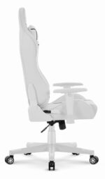 Геймерське крісло Hell's Chair HC-2001 White Black - Зображення 4