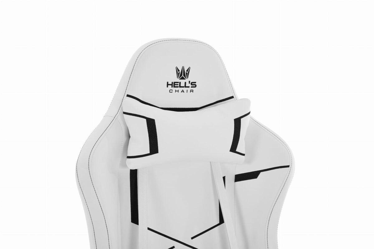 Геймерське крісло Hell's Chair HC-2001 White Black - Зображення 6