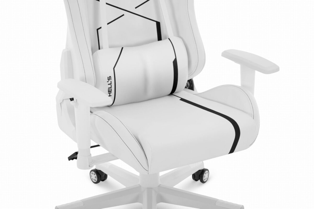 Геймерське крісло Hell's Chair HC-2001 White Black - Зображення 7