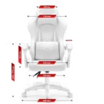 Геймерське крісло екошкіра Hell's Chair HC- 1000 White - Зображення 3