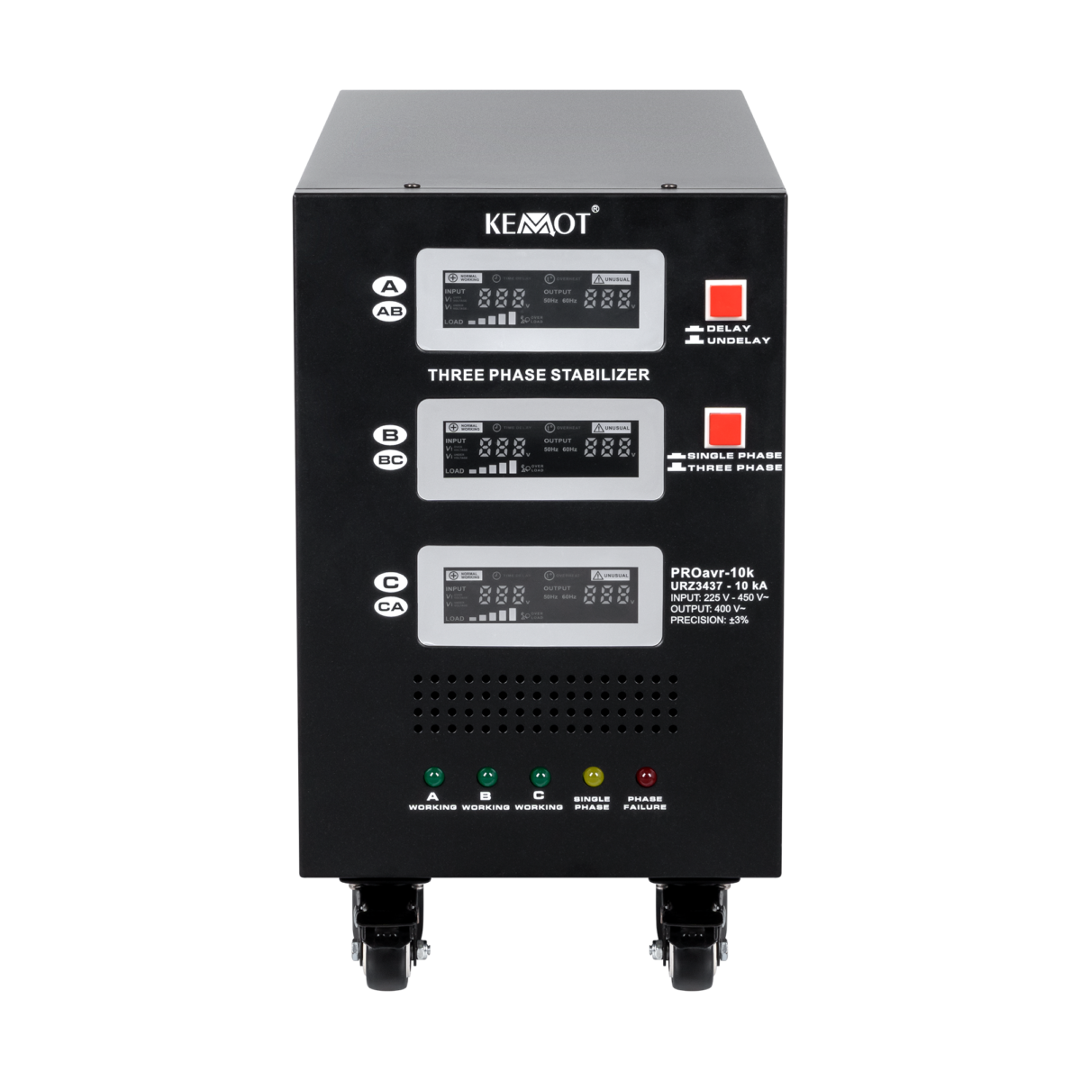 Автоматичний трифазний стабілізатор напруги KEMOT PROavr-10k - Зображення 5
