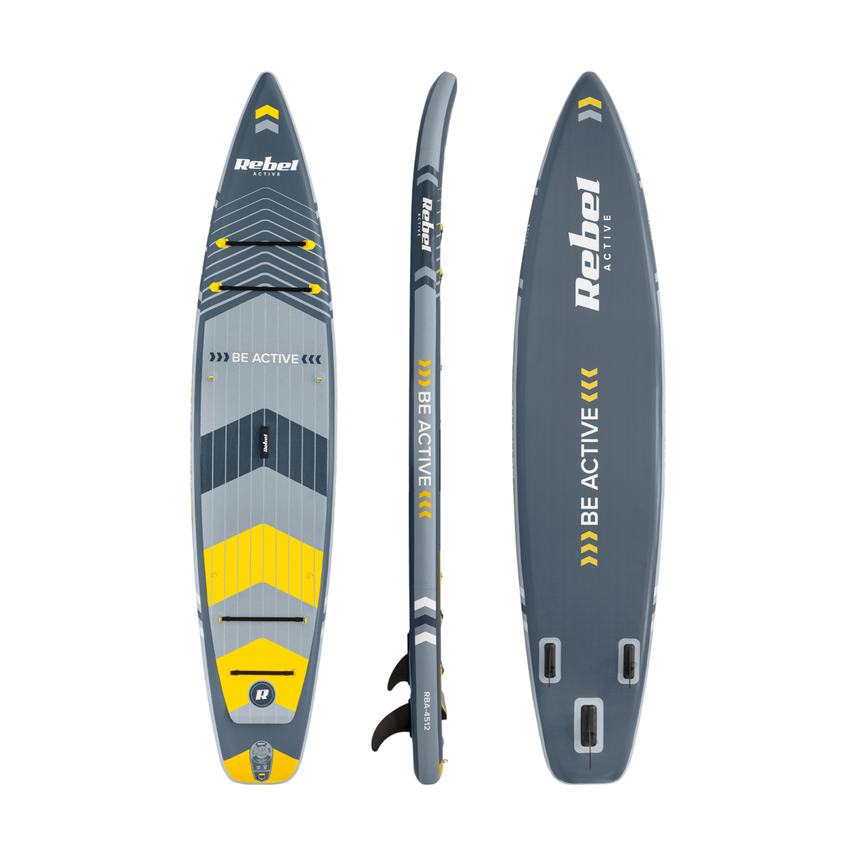 SUP-дошка REBEL ACTIVE RBA-4512 PRO Touring 381 см  комплект gray - Зображення 2