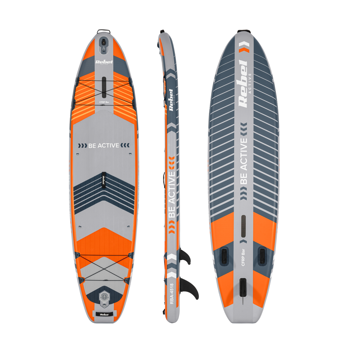 SUP-дошка REBEL ACTIVE PRO RBA-4518 335 см комплект orange - Зображення 2