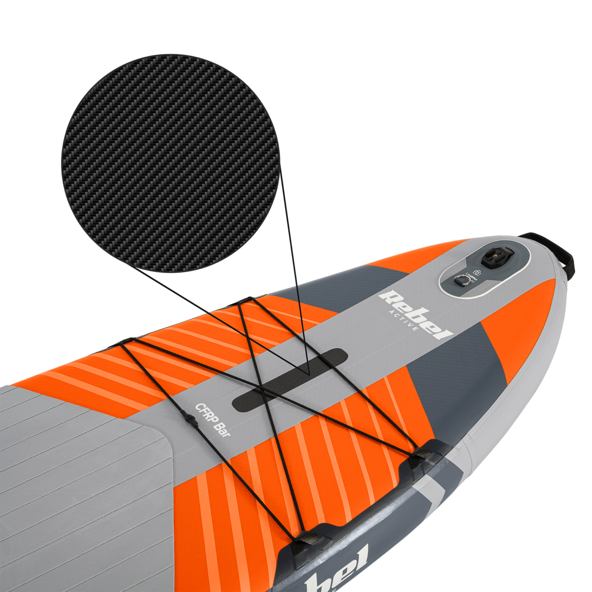 SUP-дошка REBEL ACTIVE PRO RBA-4518 335 см комплект orange - Зображення 4