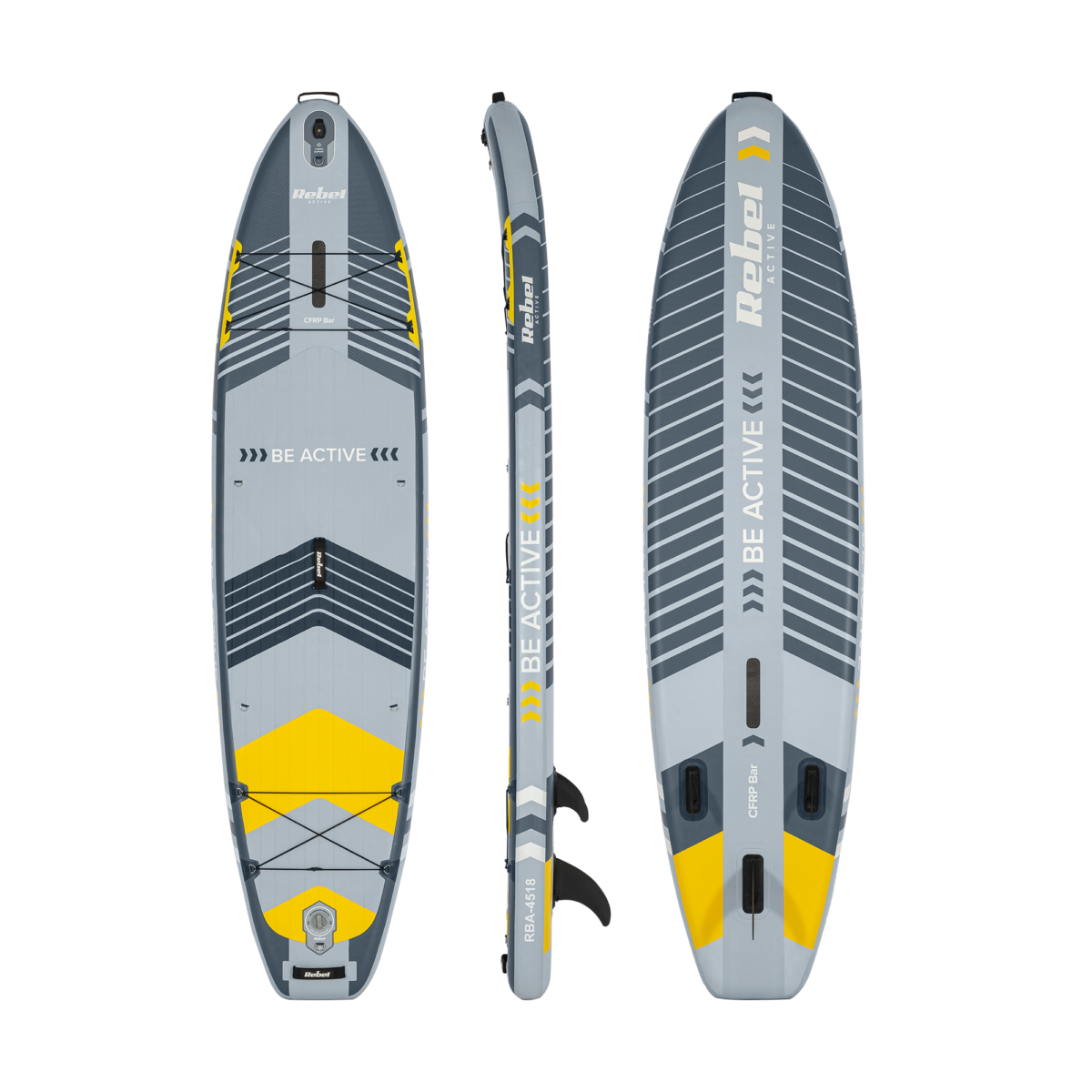 SUP-дошка REBEL ACTIVE PRO RBA-4518 335 см комплект gray - Зображення 2