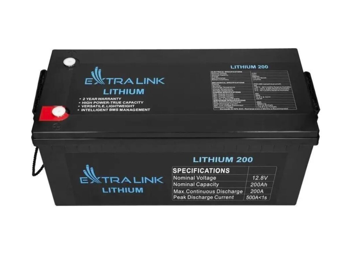 LiFePO4 акумулятор Extralink для ДБЖ/інвертора 12.8V 200Ah (EX.30479) - Зображення 4